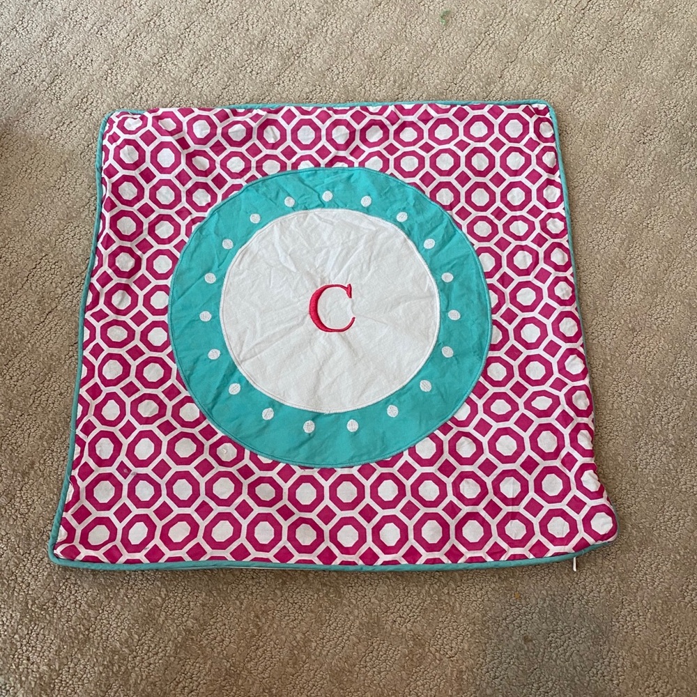 “C” PB teen pillow